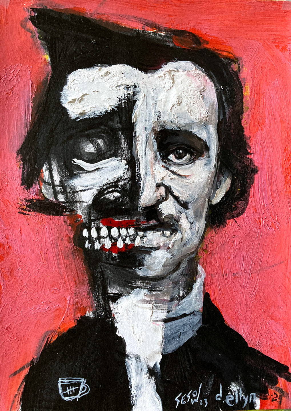 SOLD Defiled collaborative painting by Matt Sesow and Dana Ellyn