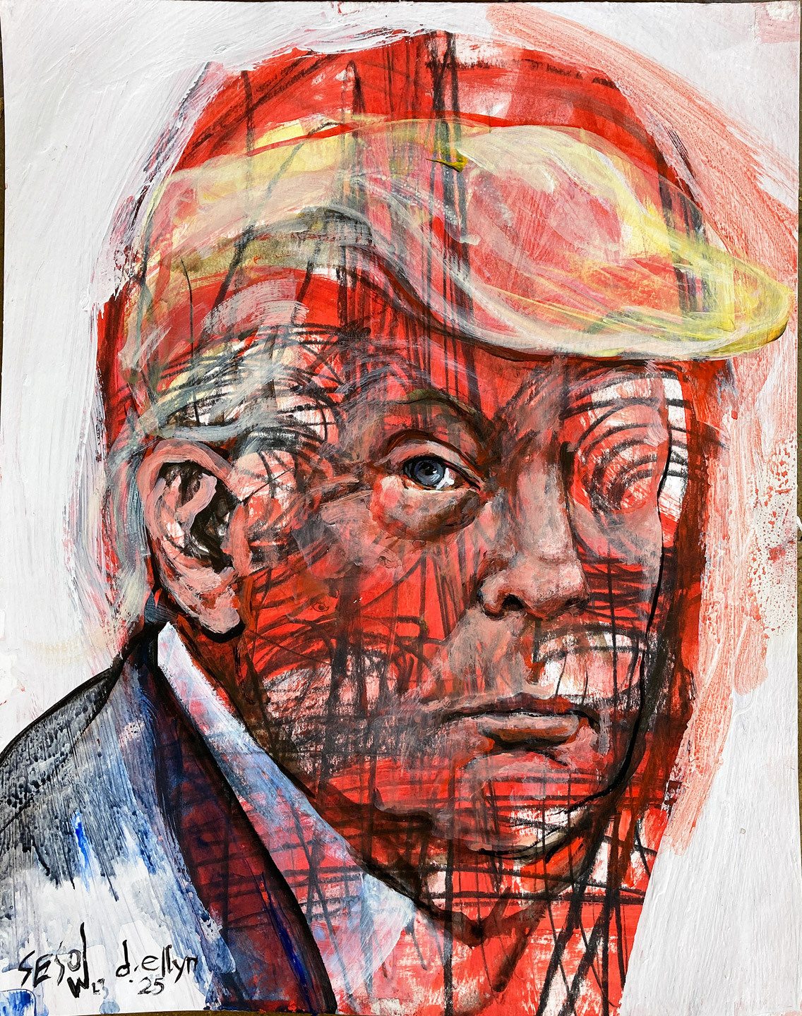 Portrait of newly re-elected President Donald Trump
